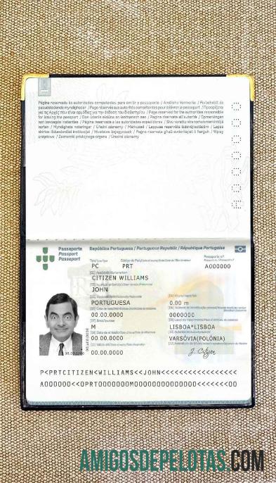 Passaporte de Portugal (2006 2017) Look fotográfico exemplo